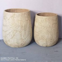 复古水泥大号阳台仿千年木纹理花盆