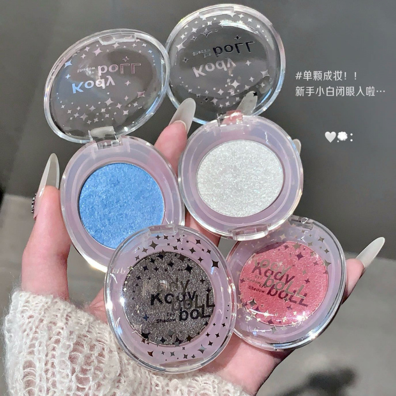 KodyboLL Flexible Flash Monocromático Eye Shadow Desarrollo Natural Flash Highlight Atmosphere Eye Makeup Eye Shadow Plate Wholesale