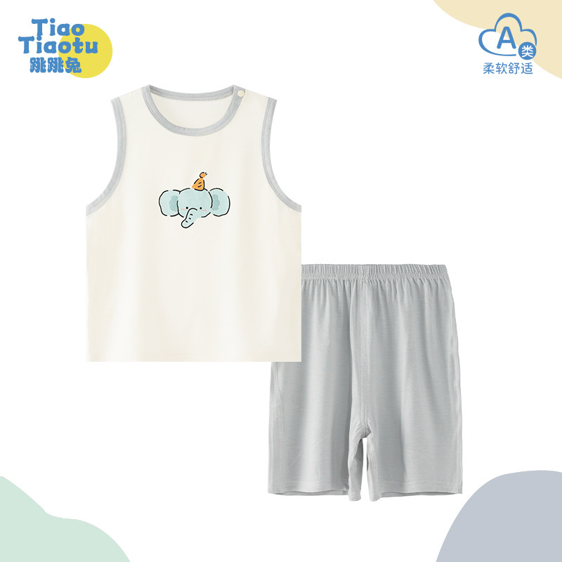 Anyang Baby suit Wholesale Boys' Vest suit Summer Sleeveless Yuck Summer Thin Baby Clothes