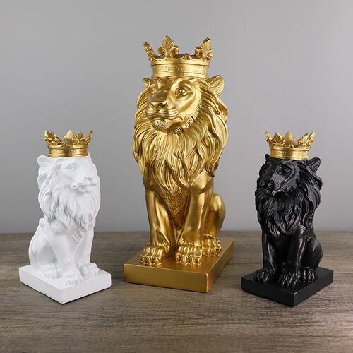 Cross-border Amazon Simple Creative Home Living Room Office Decoration Nordic Crown Lion