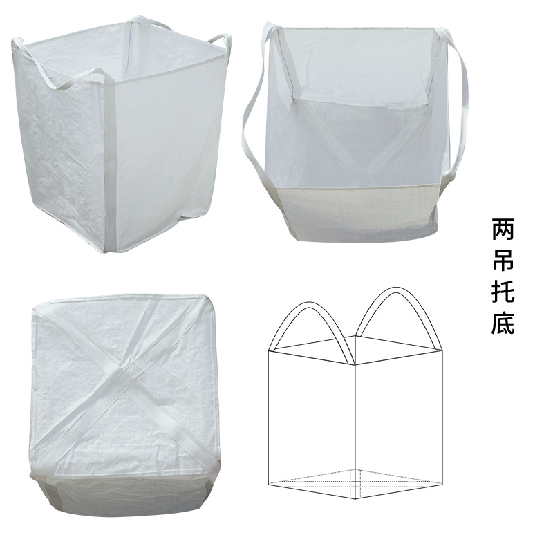 Bolsas industriales de 1 tonelada de la fábrica de Linyi, bolsas blancas de 1 tonelada, bolsas de contenedor de cuatro elevaciones, bolsas preprensadas para lodos, elevación suave