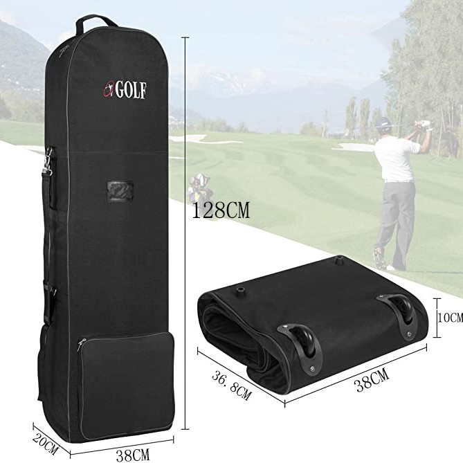 Bolsa de pelota de bolsa de aire de golf directa de fábrica con bolsa de golf de envío de una sola capa de polea plegable