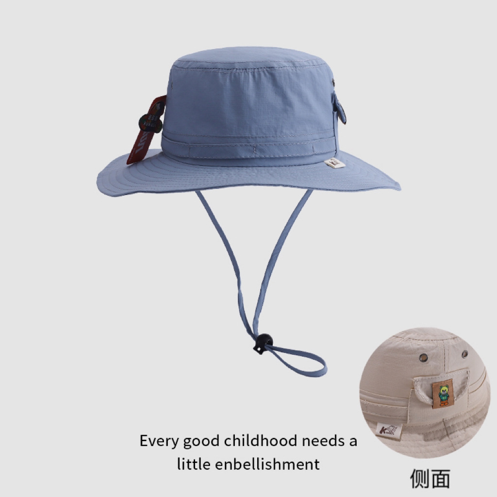 Sombrero de bebé primavera y otoño delgado sombrero de pescador para bebés de verano sombrero de protección solar hermoso gran gorro de sol para bebés