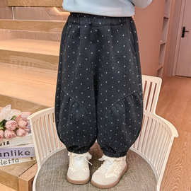 女童裤子春秋2026新款儿童洋气秋装长裤女宝宝时髦秋季外穿休闲裤