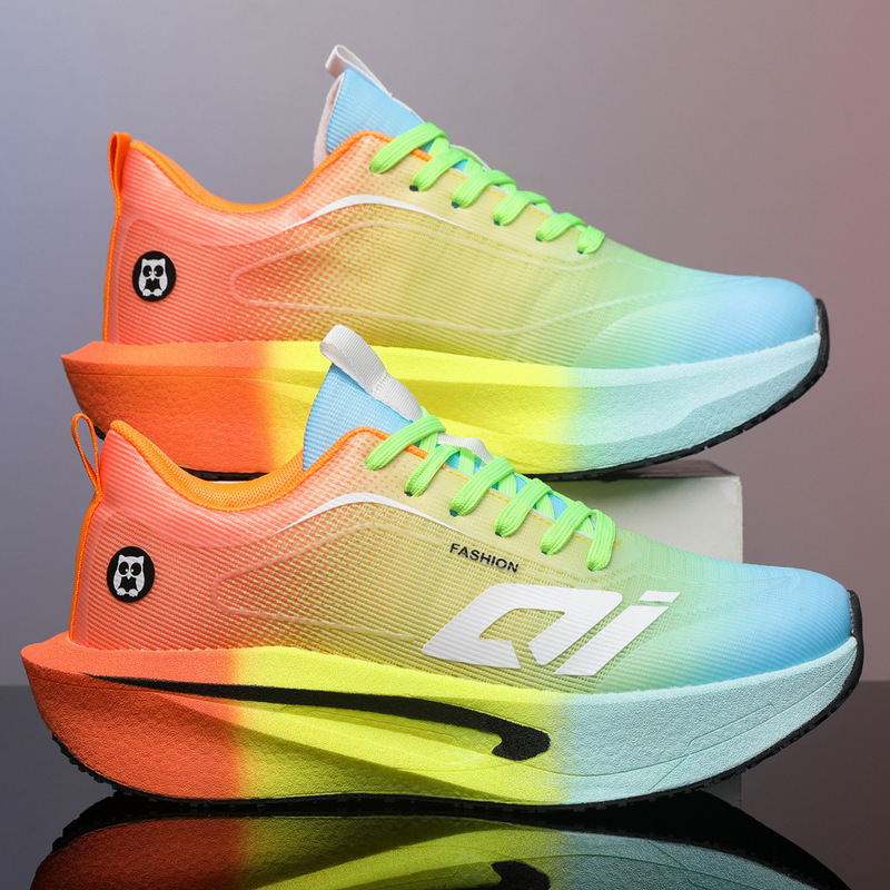 Marathon Cold-Adhesive Mesh Shoes Breathable Running Shoes Men's Casual Shoes Outdoor Sports Men's Running Shoes Cross-Border Student New Style