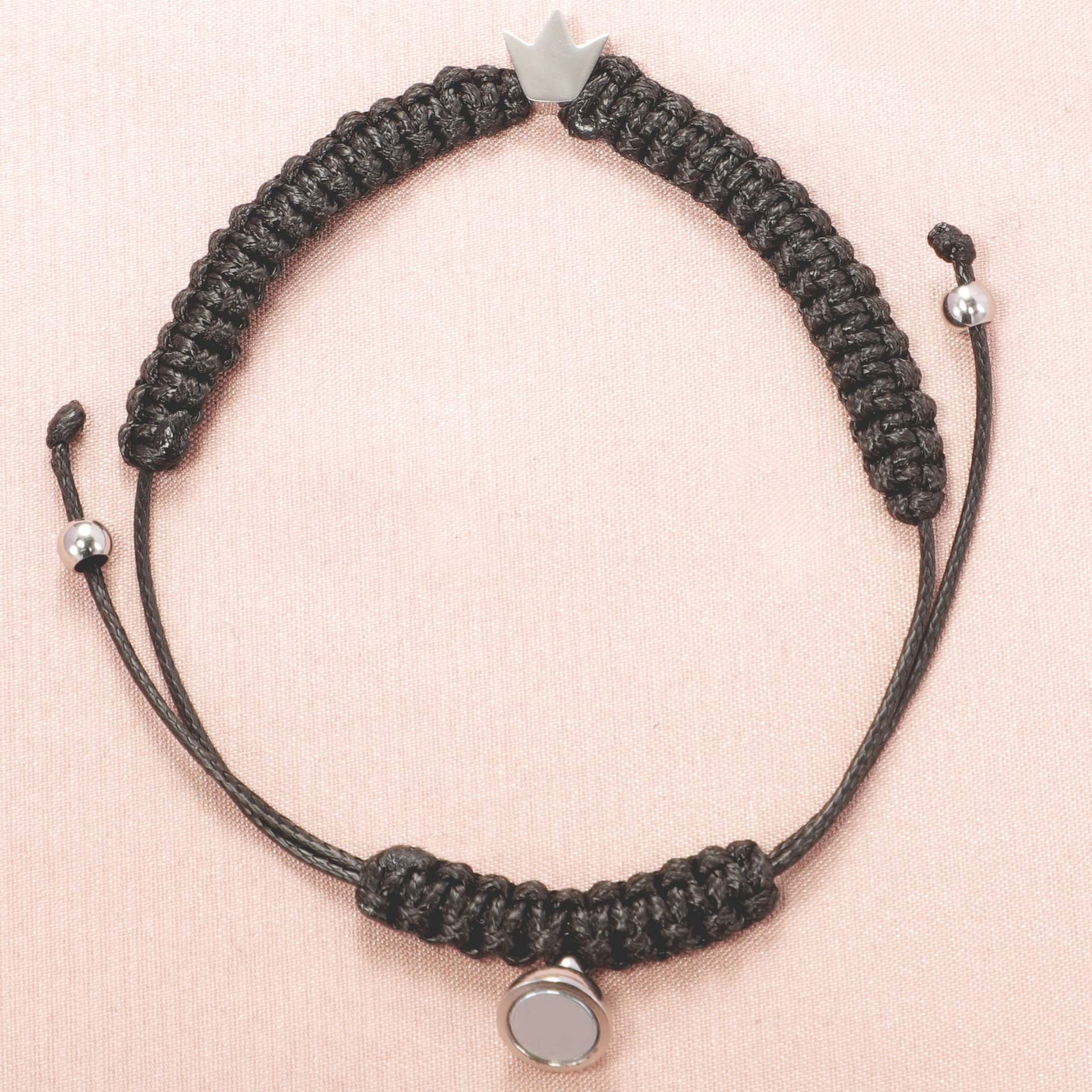 Heart Shape, Crown Pattern Simple Style Heart Shape Crown Rope Cord String String Bracelets Wholesale