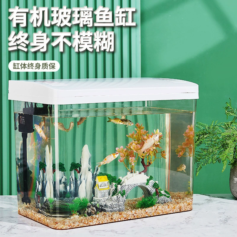 Fish tank, home living room, acrylic aquarium, ultra-white ecological landscaping filter, one-piece water-change-free turtle tank