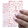 Nail stickers, Japanese red adhesive fake nails for nails, suitable for import, new collection, internet celebrity, 3D