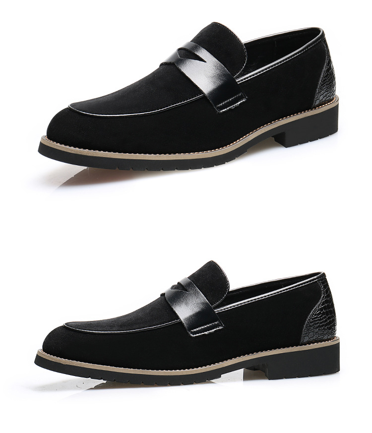 Férfi bőr loafer cipők alkalmi és elegáns viselet_voghion.com