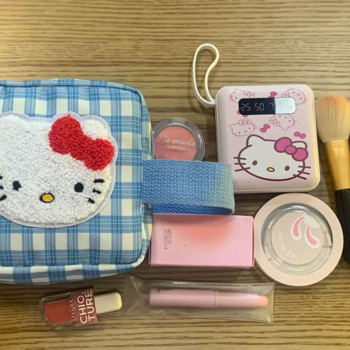 Привет Кити, полароид, косметичка, organizer bag, переносная сумка через плечо