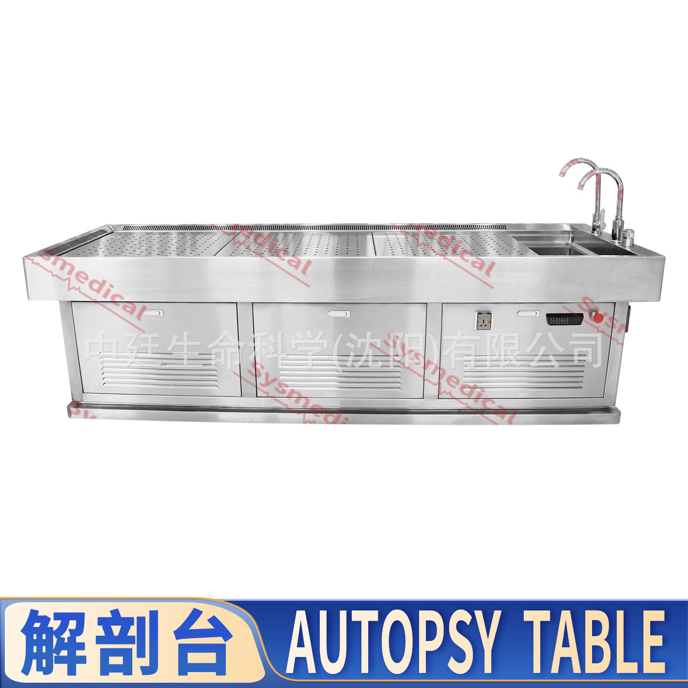 Dissecting table负压尸检台实验室清洗尸体小动物不锈钢解剖台