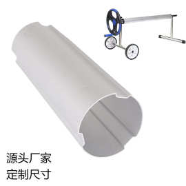 铝合金槽管6063T5喷砂氧化异型材江苏厂家直销卷布器铝合金槽管
