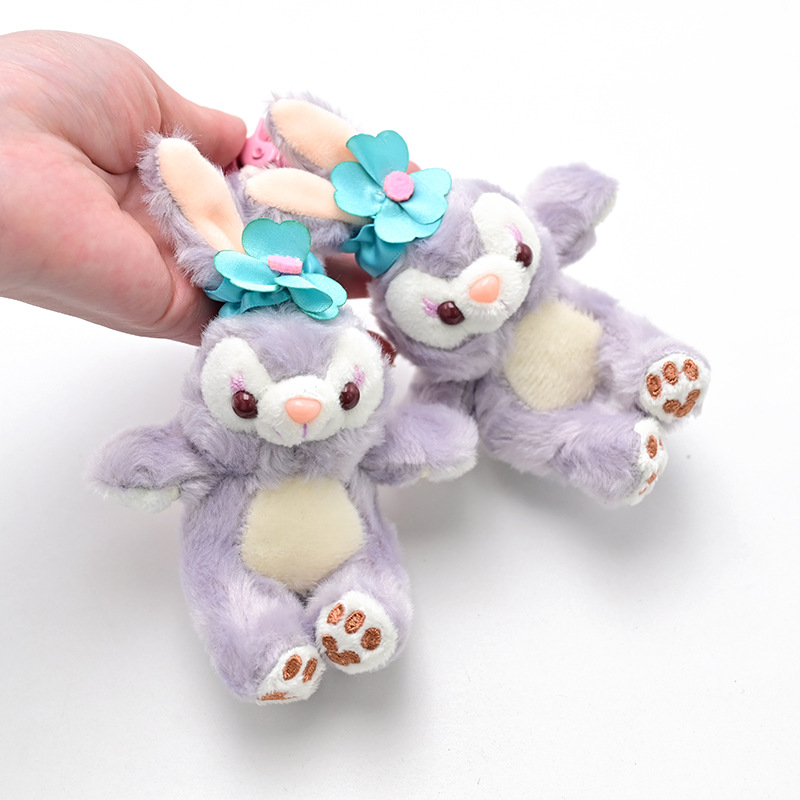 新款星黛露兔子系列毛绒玩具钥匙扣公仔挂件头饰胸针娃娃玩偶货源|ms