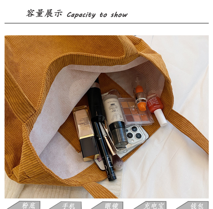Fashion Personality Shoulder Bag New Canvas Casual Handbag Simple Fashion Bag display picture 18
