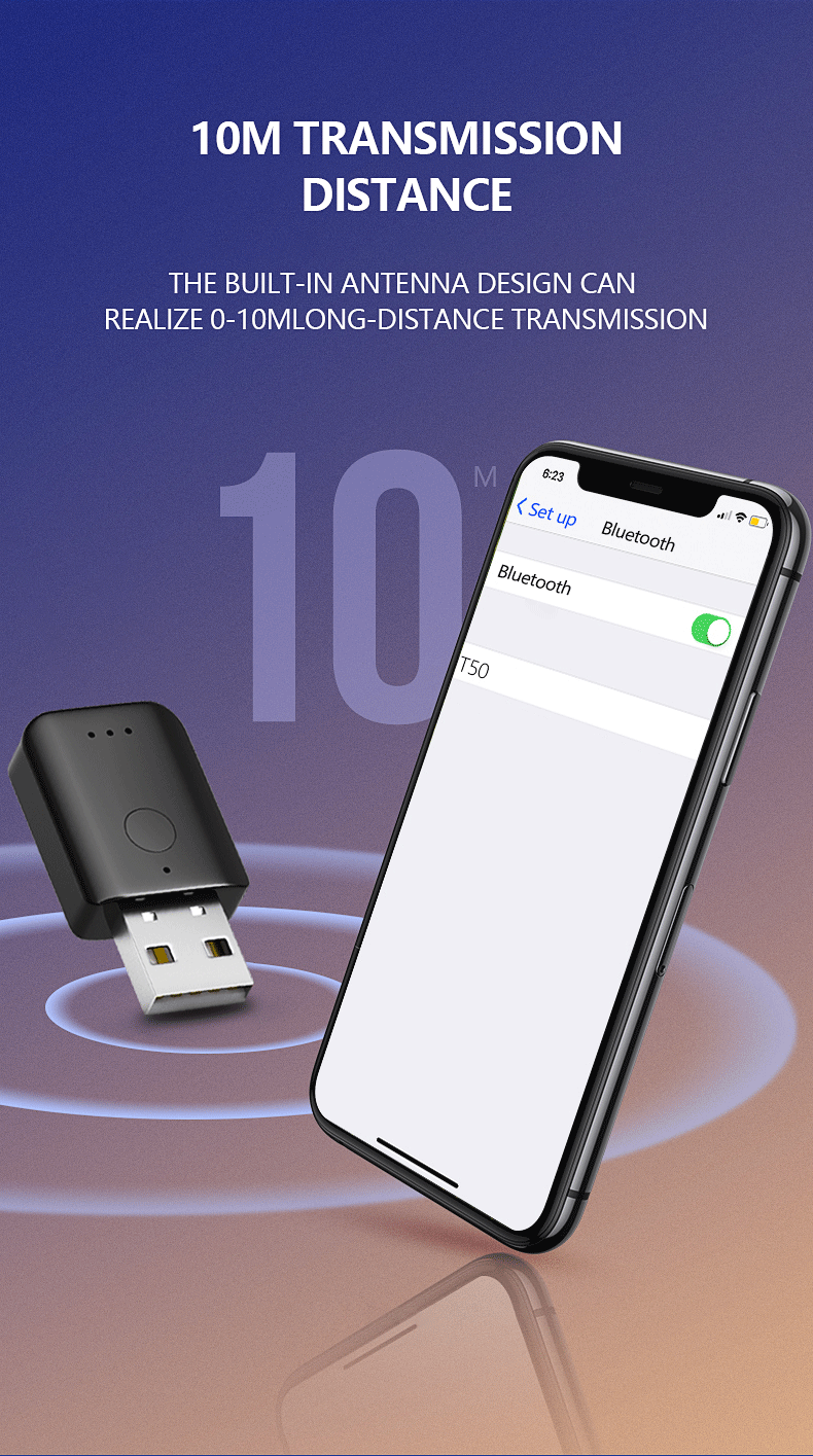 5.1 FM Transmitter Receiver Hands-Free Car Bluetooth Adapter Call Universal New Model_voghion.com
