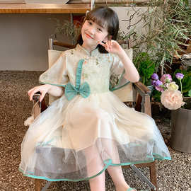 女大童汉服连衣裙夏装2026新款洋气女孩新中式公主裙国风夏季裙子