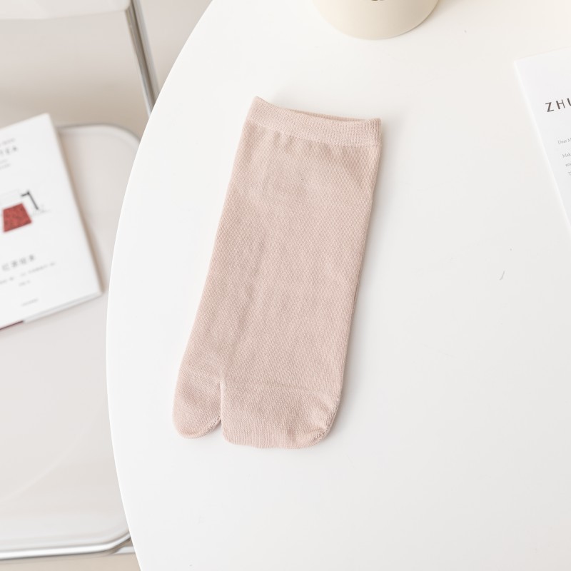 핑크 두 손가락 양말