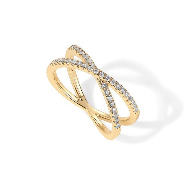 Tk Popular European and American Cross-Border Cross Micro-Paved Zircon Ring Niche Simple Ring Fashionable Versatile Ring