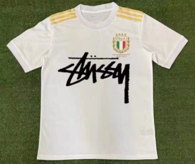 Stussy Jersey Brasil Flamengo Italia Edición conmemorativa Portugal París Francia Uniforme de fútbol