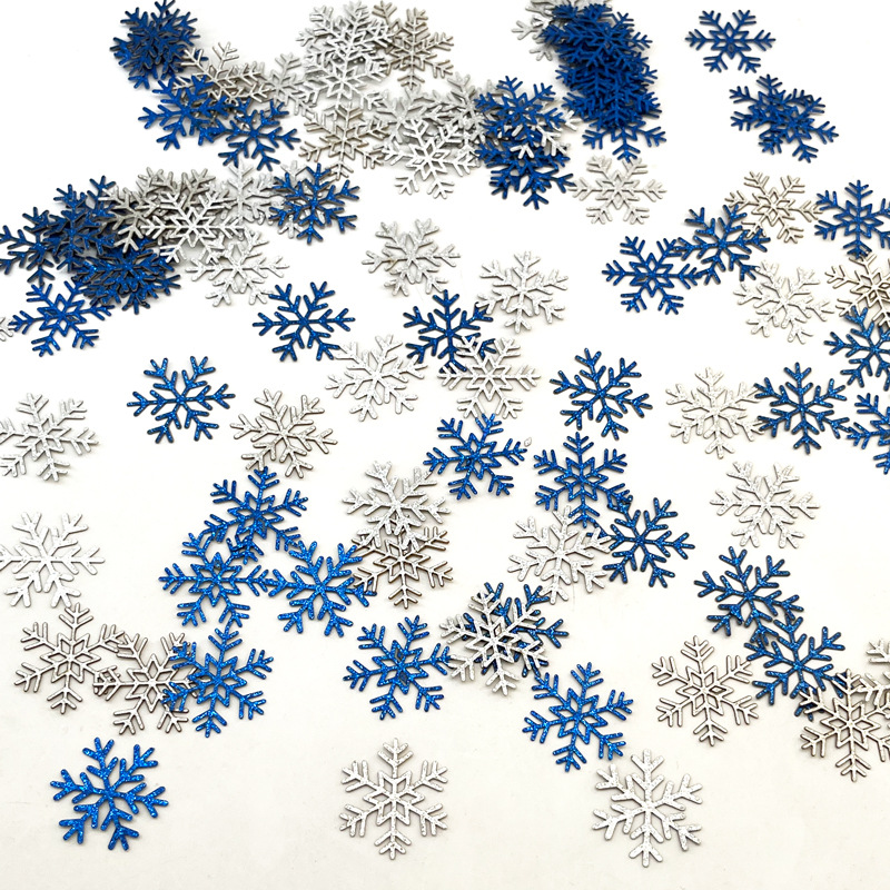 Navidad transfronteriza decoración de fiestas decoración confeti nieve de papel 120pcs al por mayor