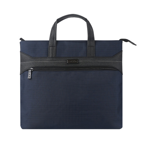Business documents conference office with LOGO team building office waterproof 14-inch large capacity handbag