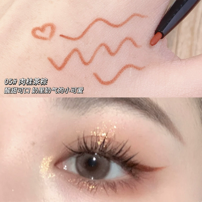 Гелевые подводки Eyes Pencil xixi 1.5 мм, водостойкая гелевая подводка, коричневые и черные оттенки без smudge