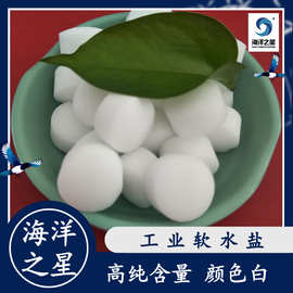 批发99含量工业级软水盐 水处理离子交换树脂再生剂 饮水机软水盐