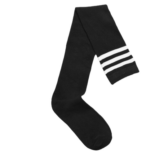 New socks for women, long socks, Korean over-the-knee socks, three-bar striped mid-calf socks for students, Japanese skateboard soccer socks for women