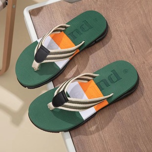 Slippers Men's Summer Clip Flip-Flops Men's Trendy Outer Wear No-Slip Summer Soft Bottom Vietnam Beach Casual Sandals