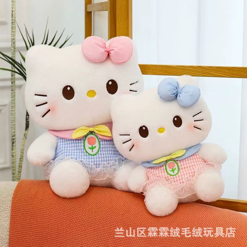 玫瑰裙hellokitty凯蒂猫公仔猫咪玩偶毛绒玩具儿童女生娃娃礼物|undefined