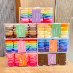 Children's colorful elastic hair ties versatile braided ponytail high elasticity hair accessories for girls, non-damaging hair ties for girls