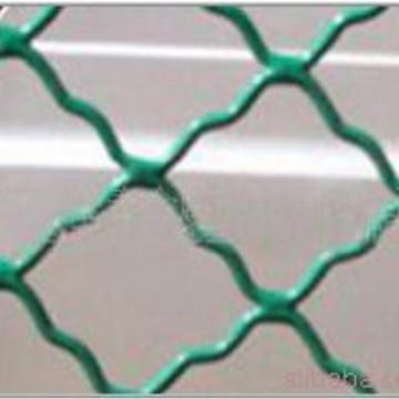 镀塑勾花网 菱形网 绿色活络网 镀锌菱形网 包塑球场隔离网