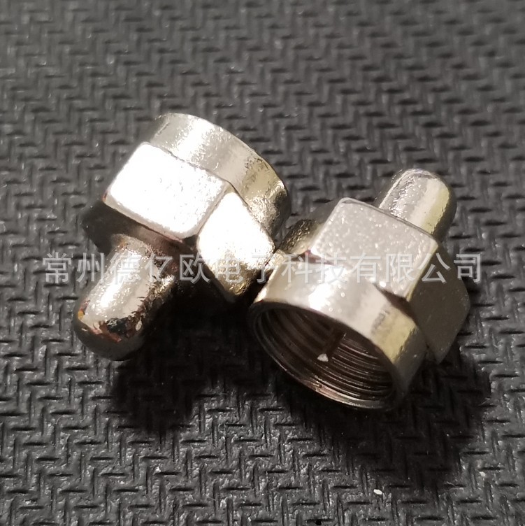 英制电阻F头75欧电视机顶盒接插件反向电阻分配器大负载防水帽