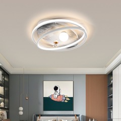 Children's Room Ceiling Light Simple Modern Moon Space Person Astronaut Girl Boy Room LED Bedroom Lamp