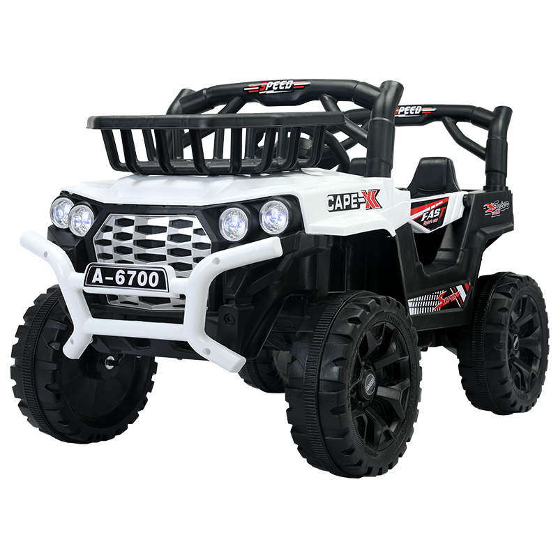 El Comercio exterior 6700 nuevo coche eléctrico para niños con canasta de almacenamiento de música educación temprana doble Unidad de cuatro unidades coche de bebé