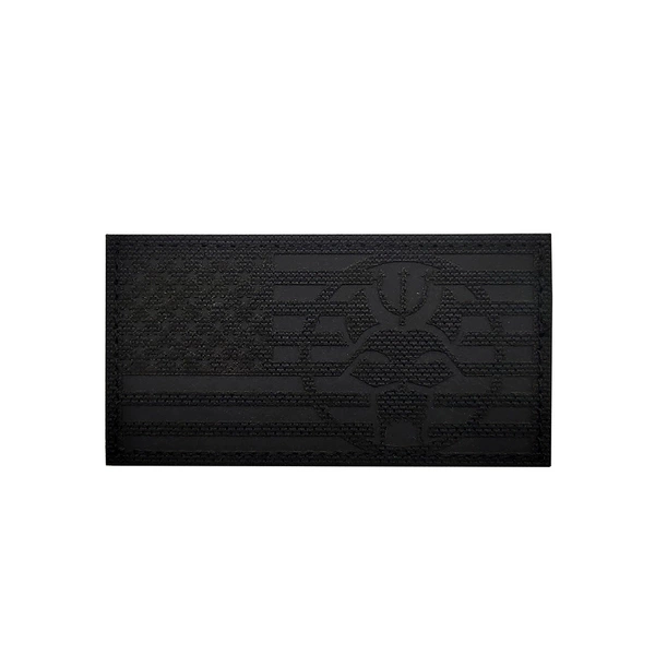 V00873-23 Trident cat head (American flag solid black)