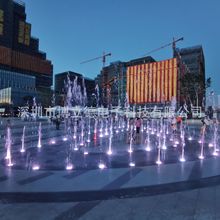 安装订做网红大型户外广场音乐喷泉旱喷水景不锈钢设备喷头