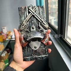 ダブルガンボトルオープナー樹脂クラフトビール装飾オープナーワインキャビネットギフトホーム装飾品