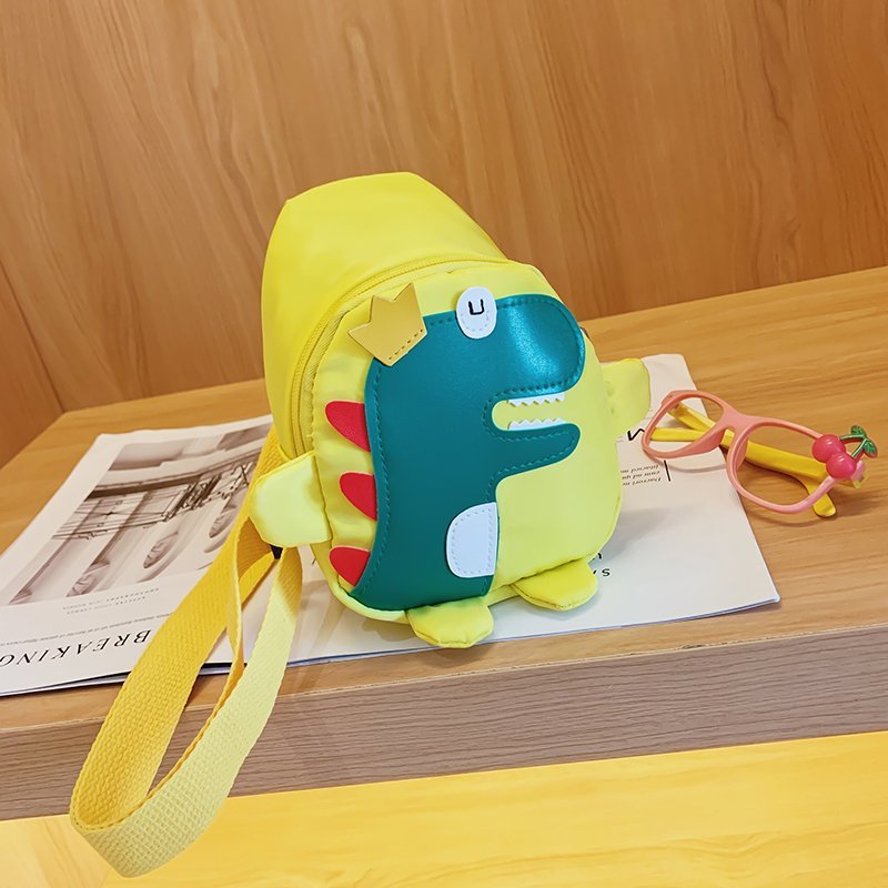 Children's Bag Cartoon Cute and Fashionable Small Dinosaur Breast Bag 2023 Spring/Summer New Trendy Children's Gift Bag Wholesale