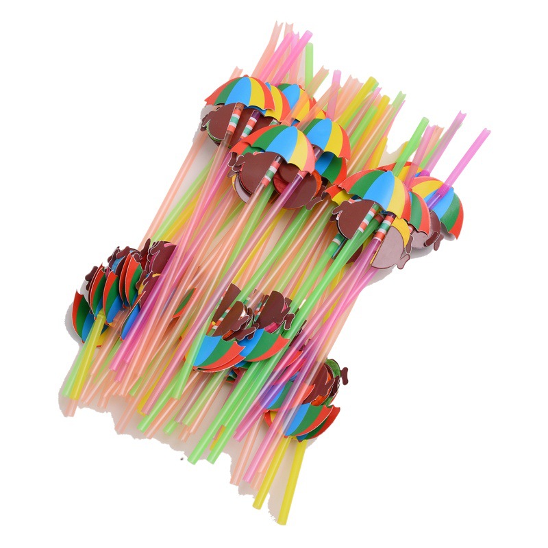 Fábrica en stock al por mayor creativo tridimensional forma de panal decoración de paja desechable plástico fluorescente color tira transfronteriza