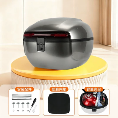 Backrest Expansion, Electric car tail box - silver-gray-password-lock-tail-box-bring-your-own-tail-box-no-specifications
