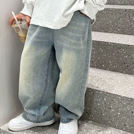 童裤;童套装;儿童牛仔裤