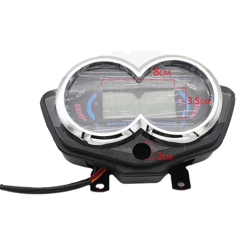 Medidor de triciclo eléctrico 48v60v72V Instrumento LCD general Conjunto Voltaje Medidor de electricidad Medidor de acumulación de kilometraje