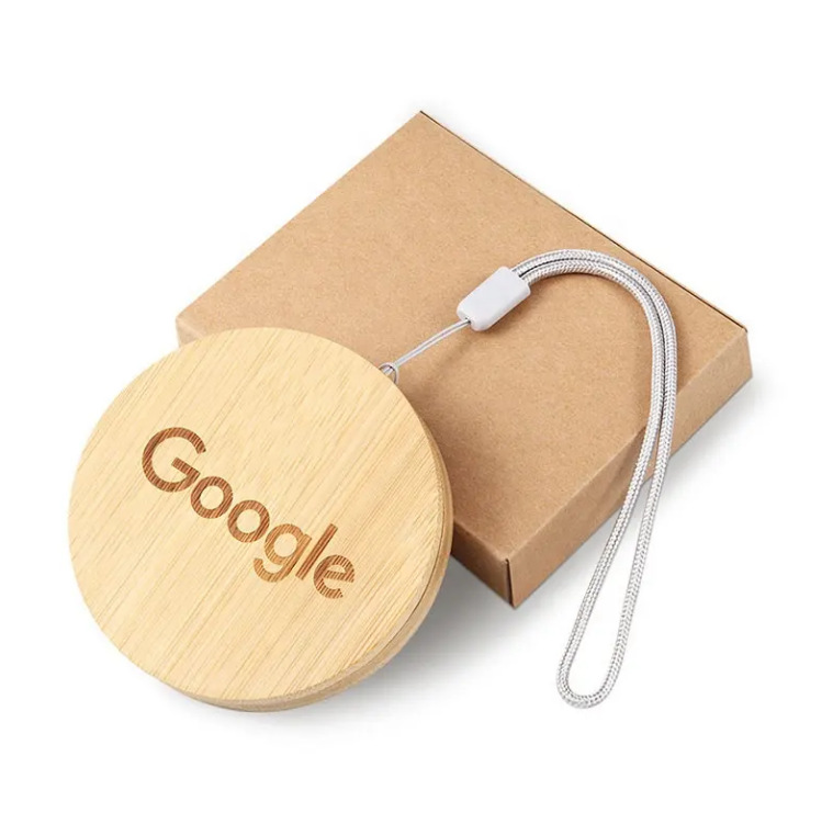 礼品竹木钥匙扣数据线收纳盒六合一手机充电线适用苹果type-c数码