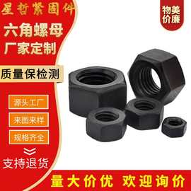 高强度螺母 电热镀锌六角螺母 薄扁法兰面螺母 各种规格