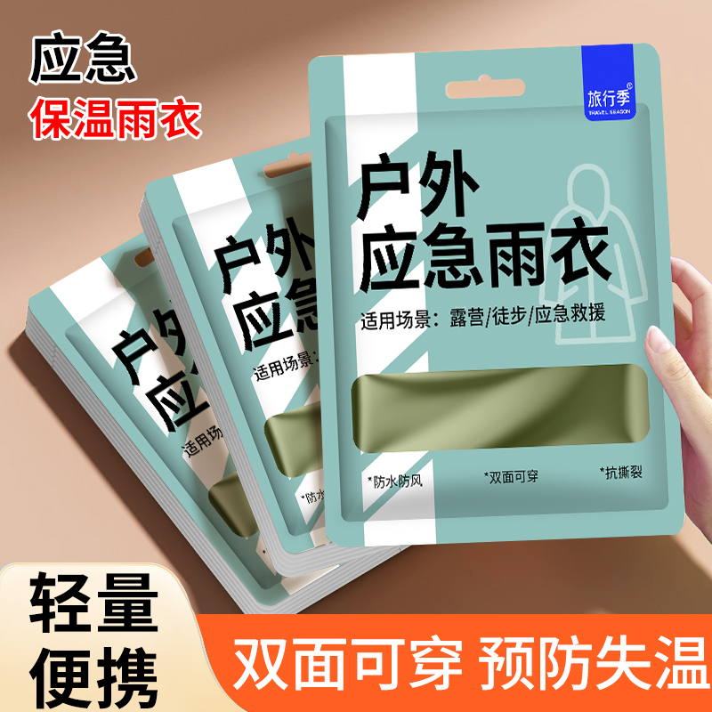 Emergency Blanket for Outdoor Mountaineering, Thermal Insulation Blanket, Tin Foil Aluminum Foil Survival Blanket, Outdoor Survival Anti-Hyperthermia Raincoat, Portable