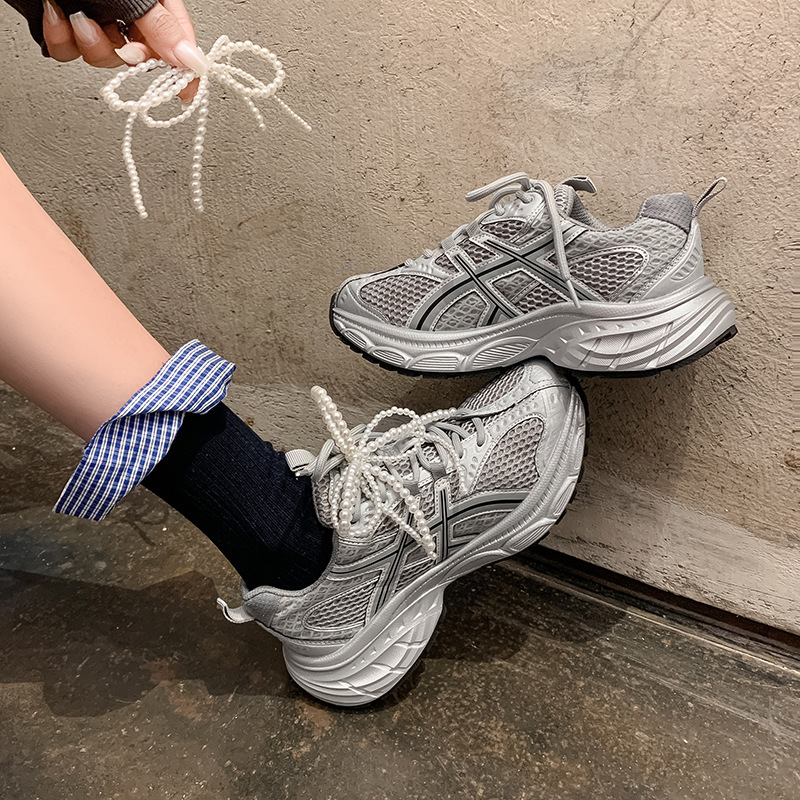 European Station Genuine Leather Torre Shoes Women's 2025 Spring New Color-polished Old Joker Platform Casual Sports Shoes Trendy