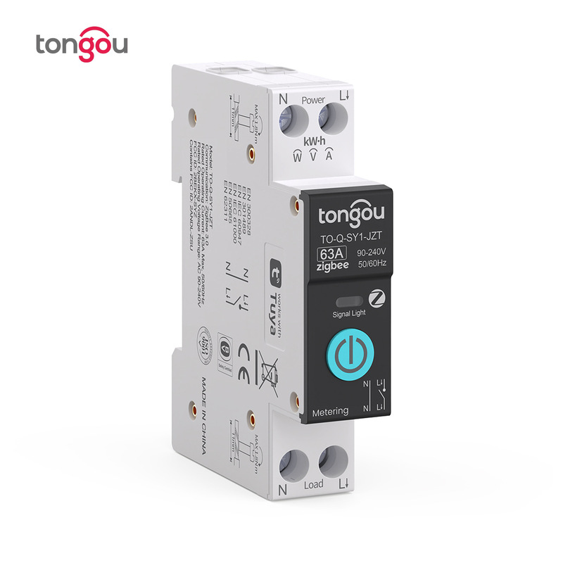 Graffiti metering zigbee smart switch circuit breaker wireless remote control remote mobile phone control smart home foreign trade