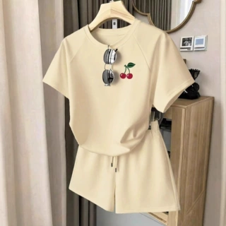 小个子穿搭甜美高级感短裤两件套装 新款气质洋气休闲时尚女套装
