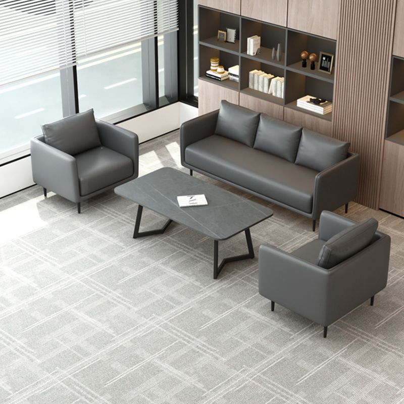 Sofá de oficina 4s tienda de ocio trabajo de negocios recepción de invitados descanso sala de espera negociación de la placa de roca sofá combinado